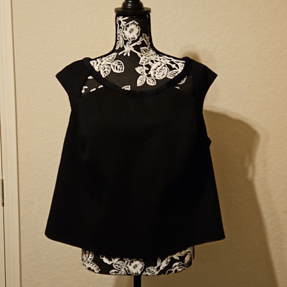 ABS Collection Black Raised Design Tank size 3X